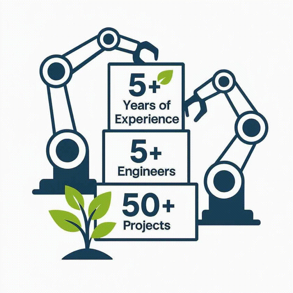 Robot arms moving boxes, representing learning and continuous improvement
